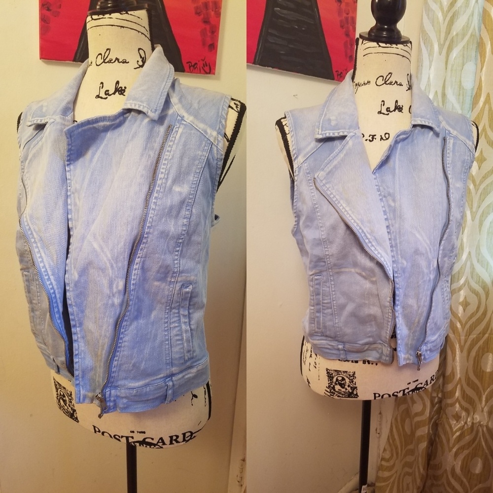 Light blue Jeans Vest