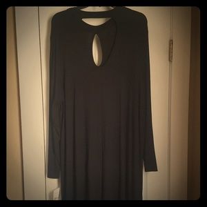 Little Black Keyhole Dress