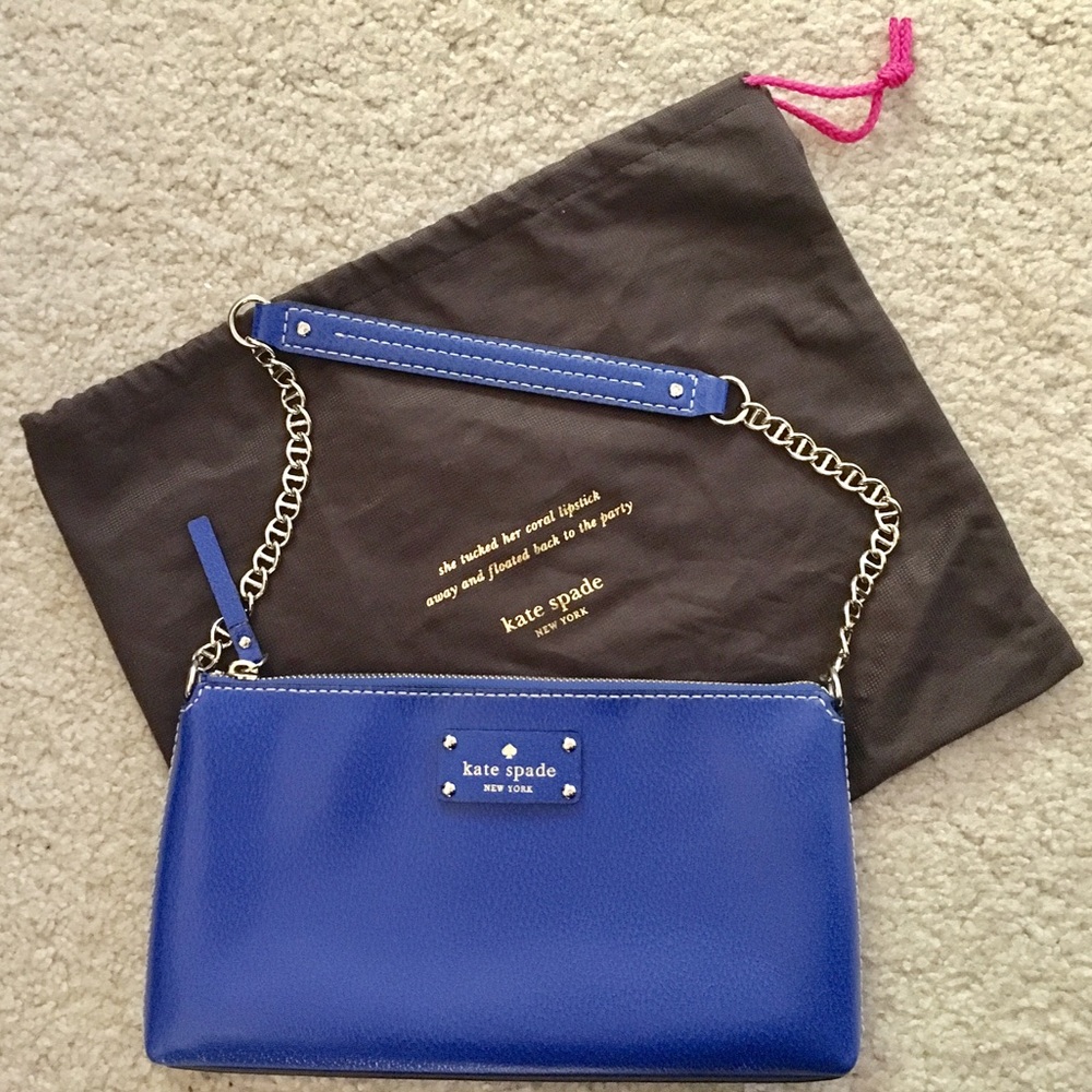 Kate Spade New York Blue Leather Shoulder Bag