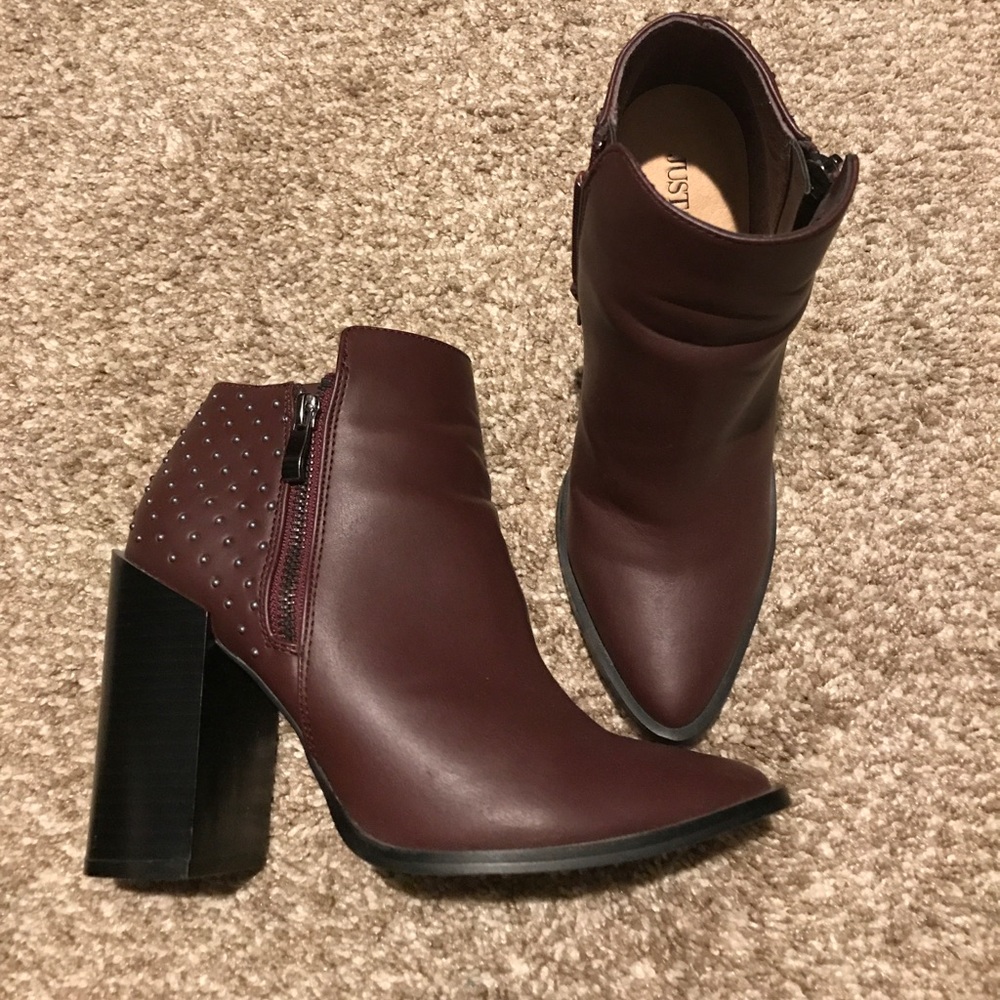 Burgundy Booties