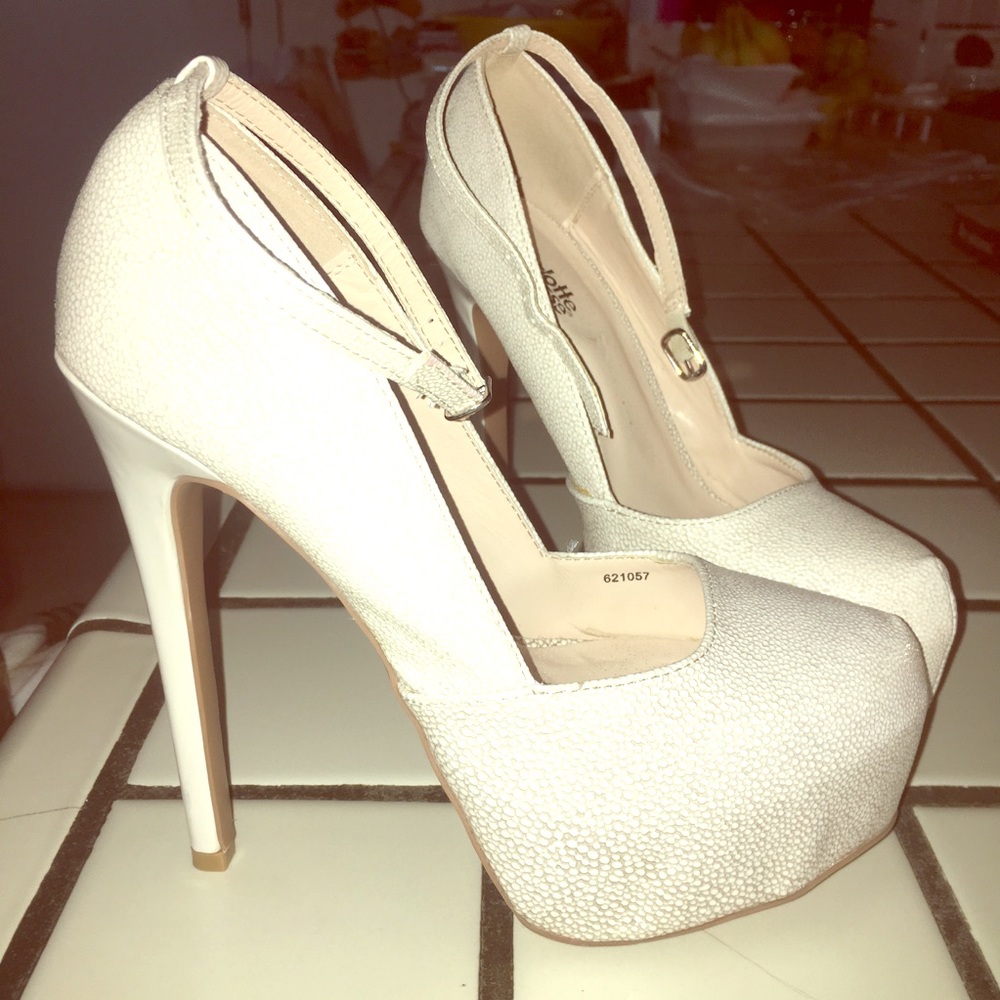 Nude high heels