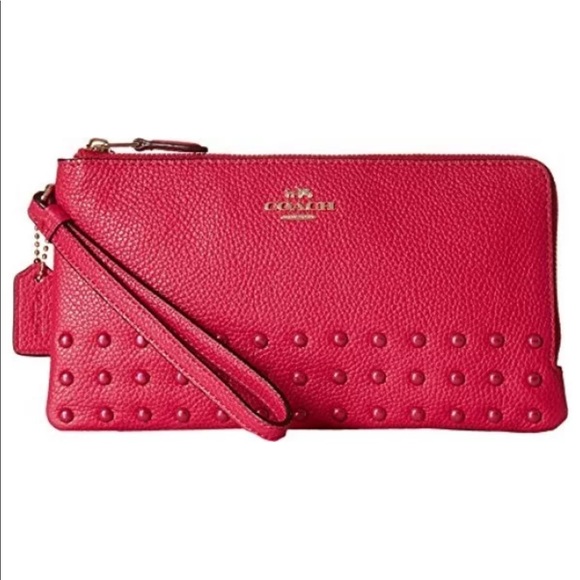 Coach Handbags - Coach Women's Lacquer Rivets DoubCheckbook Wallet