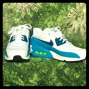 Nike- Air Max 90 Essential- Blue-Turquoise-White