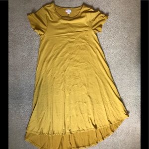 XS MUSTARD LULAROE CARLY NWOT