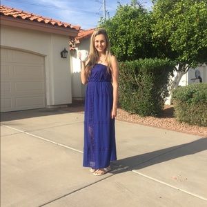 Blue strapless Maxi!