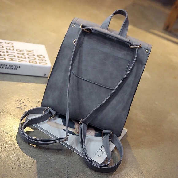 Trendy criss cross string w tassel backpack - Picture 3 of 7