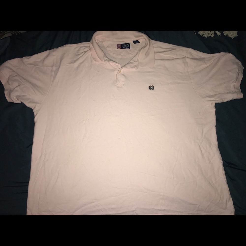 Chaps 4XL Men’s Polo Light Pink Big And Tall
