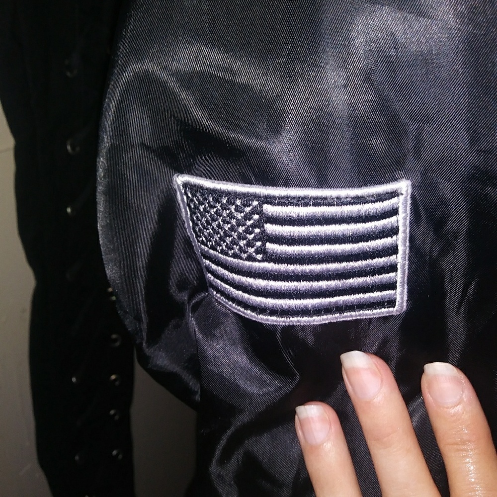 Cropped bomber jacket - Picture 3 of 4