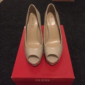 Nude guess heels