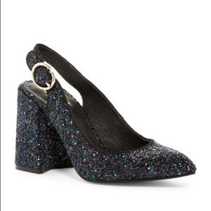 Shellys London Black Glitter Pump Shellys London Black Glitter Pump