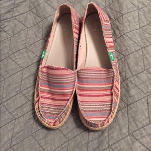 Brand new Sanuk slip on shoes