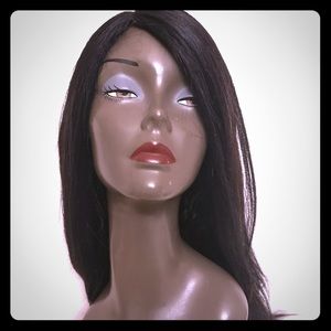 18 inches straight yaki lacewig!