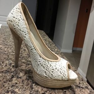 ALDO lace pumps