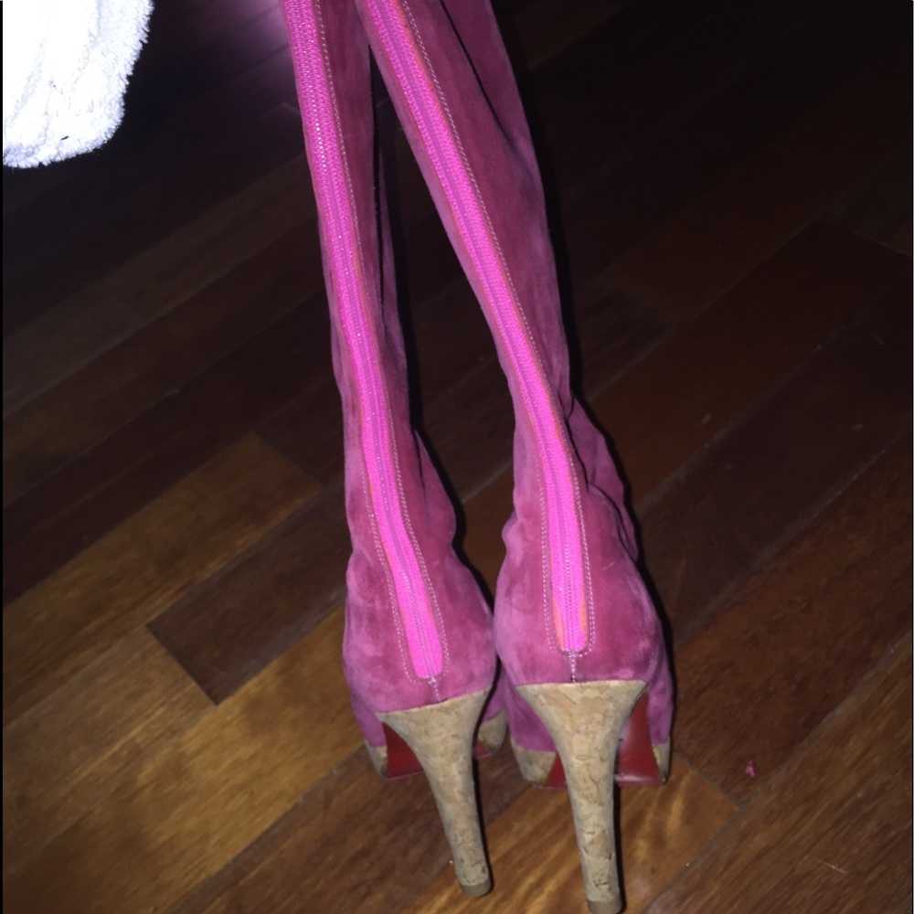 SOLD 1 HR SALE Christian Louboutin Suede Boots - Picture 2 of 6