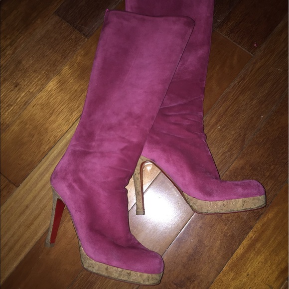 Christian Louboutin Shoes - SOLD 1 HR SALE Christian Louboutin Suede Boots