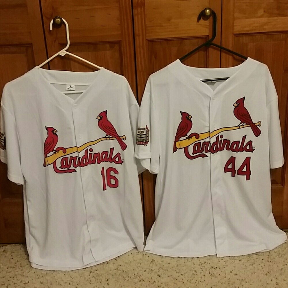 2 St. Louis Cardinal Jerseys.