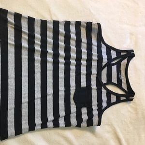 Black and gray tank top
