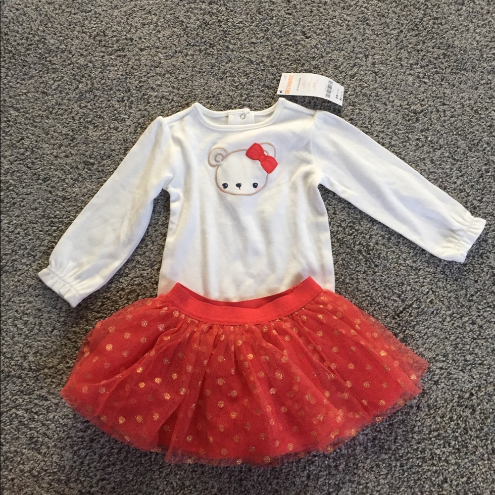 Gymboree outfit with matching tights & Headband
