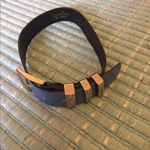 Versace for H&M blue and silver belt