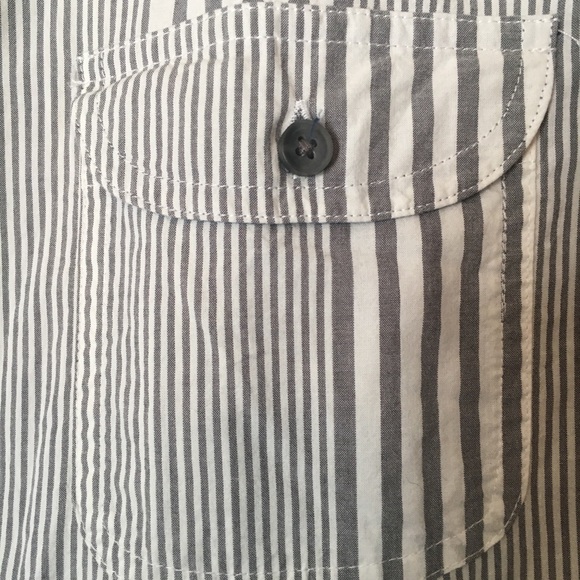 Men’s 1901 Short Sleeve Striped Button-down Shirt - Picture 4 of 5