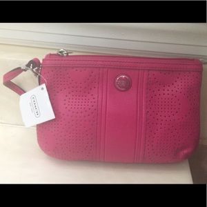 Pink Coach Wristlet