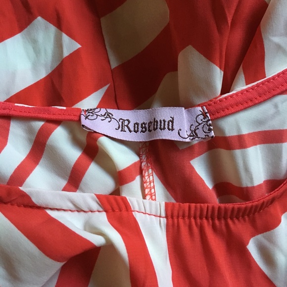 Flowy red summer top Sz medium - Picture 4 of 5