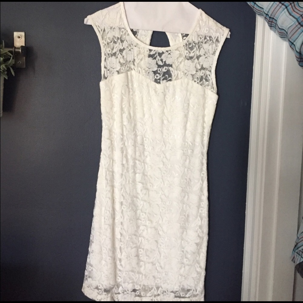 Lace White Dress