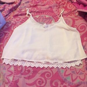 White crop top