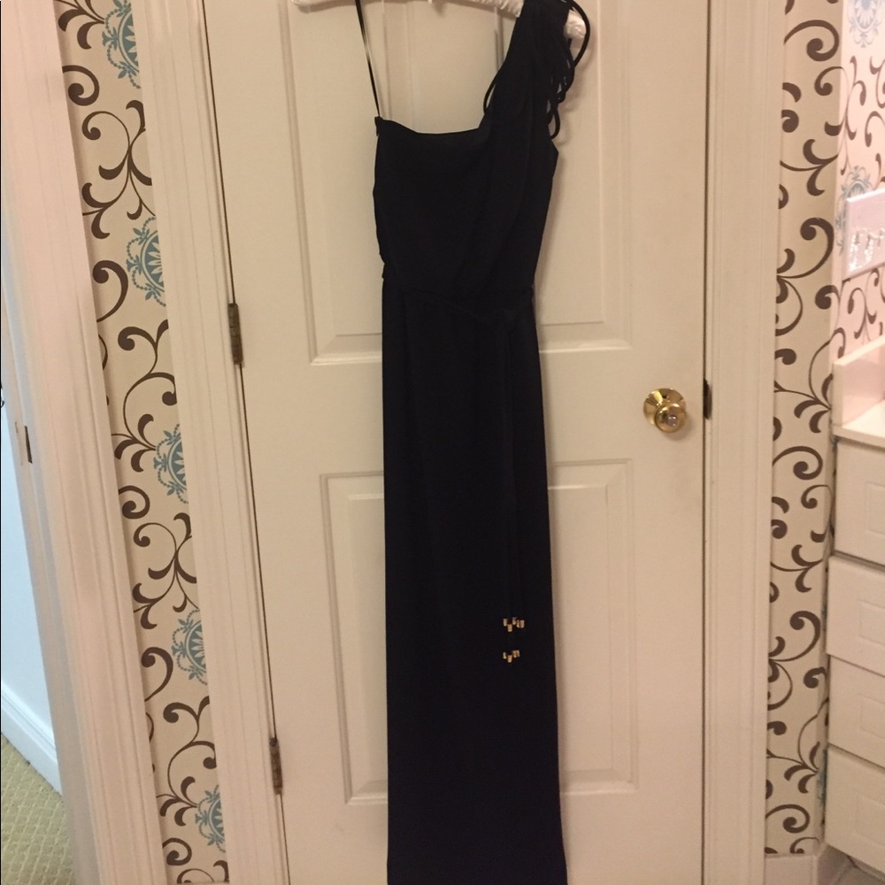 Trina Turk black tie dress