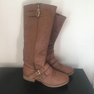 Tall Brown Riding Boots