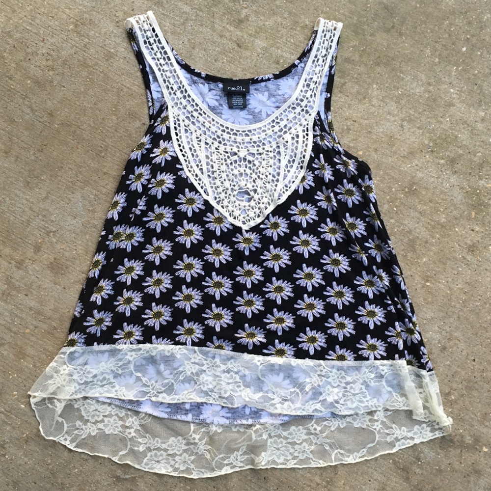 'Rue 21' High-Low Tank Top (M)