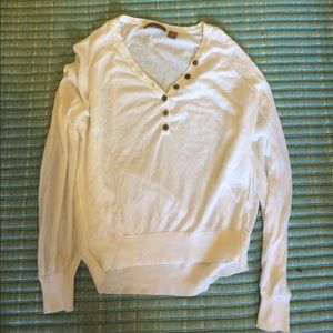 White, light sweater 100% cotton