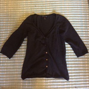 Black Club Monaco cardigan 75% silk
