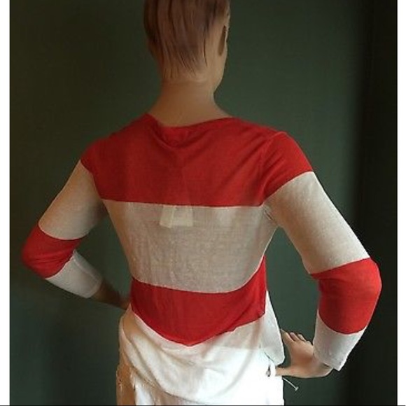 NEW Tyler Boe Coral & Ivory Top - Picture 2 of 5