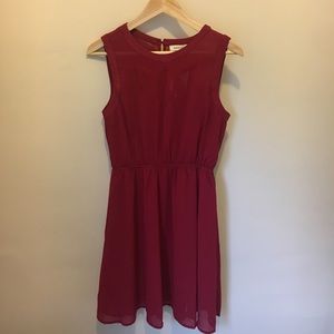 NWT Monteau Burgundy Dress