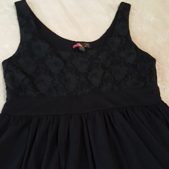 "21" Skater Dress. Lace Top. Lined. Jrs Lg - Picture 2 of 8
