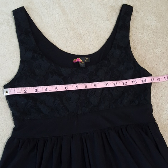 "21" Skater Dress. Lace Top. Lined. Jrs Lg - Picture 4 of 8