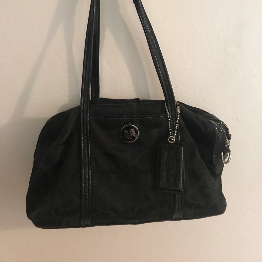 Black coach purse