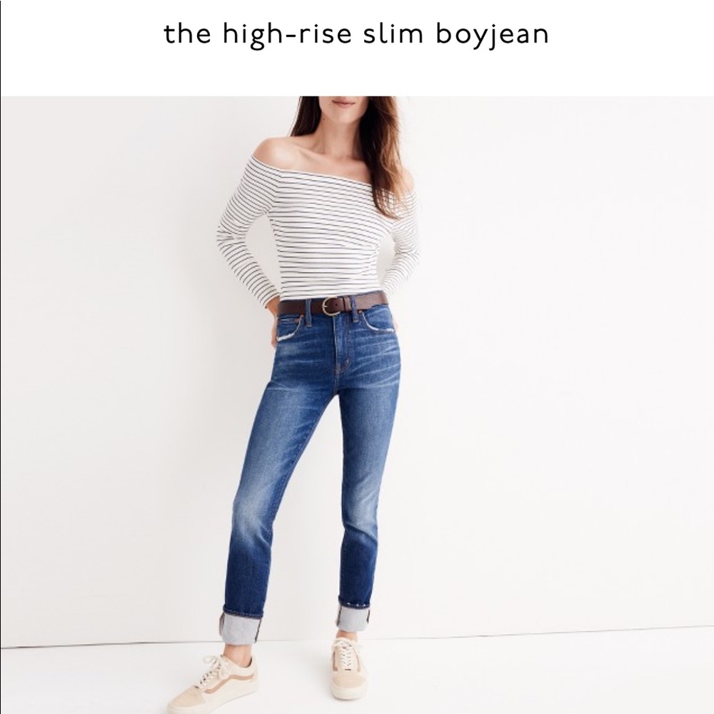 ISO madewell high rise slim boy jean SIZE 23!