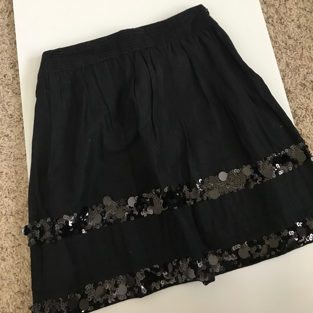 LOFT bubble skirt with sequin detail