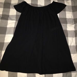 NWT ASOS off-the-shoulder black dress
