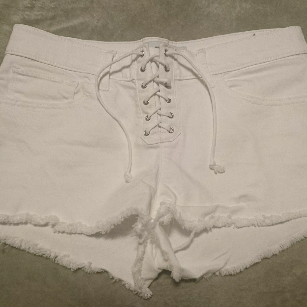 Express white shorts