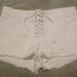 Express white shorts