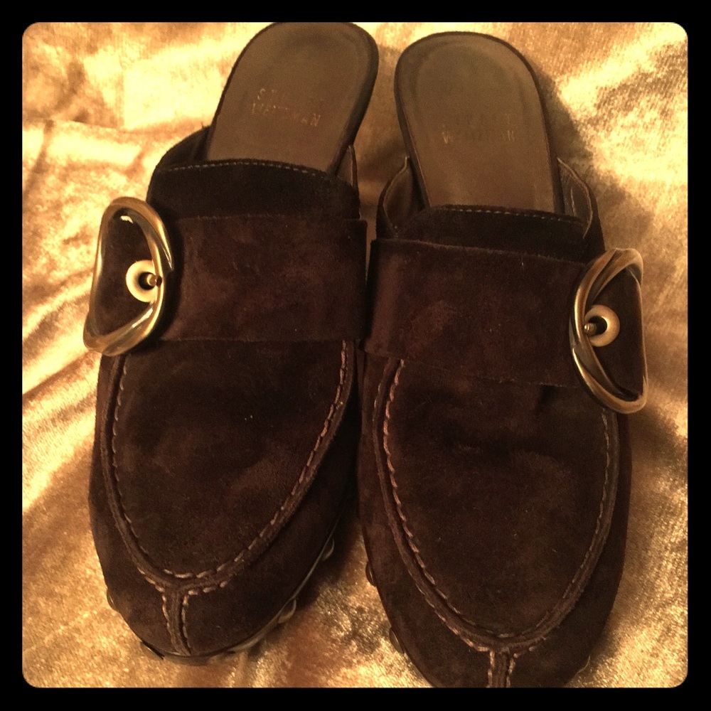 Stuart Weitzman Studded Mule Clogs