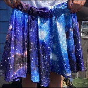 Galaxy skater skirt