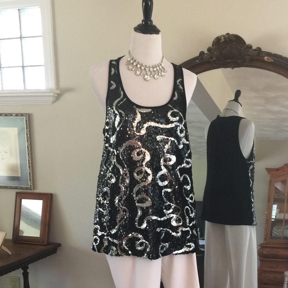 Sequined tank top, like new