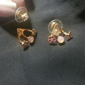 $6 pink front back fashion studs