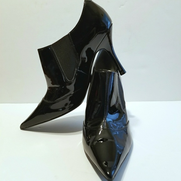 Guess by Marciano Ankle Booties Black Patent 8M - Picture 4 of 6