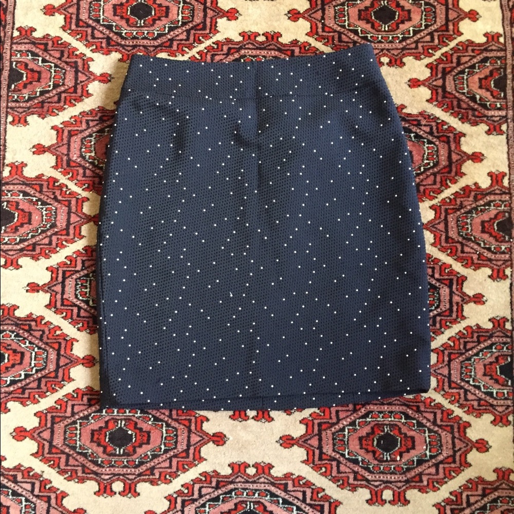 Polka dog pencil skirt