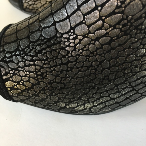 NEW DONALD J PLINER croco ankle open toe boots 6.5 - Picture 5 of 8